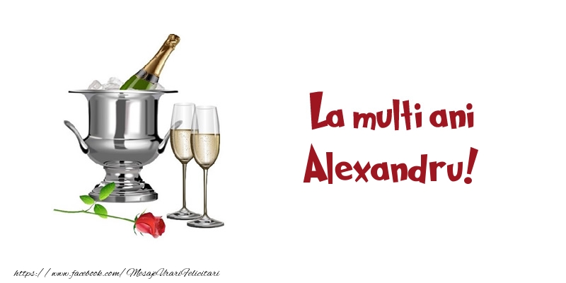  Felicitari de zi de nastere - Sampanie | La multi ani Alexandru!