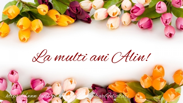 Felicitari de zi de nastere - Flori & Lalele | La multi ani Alin!