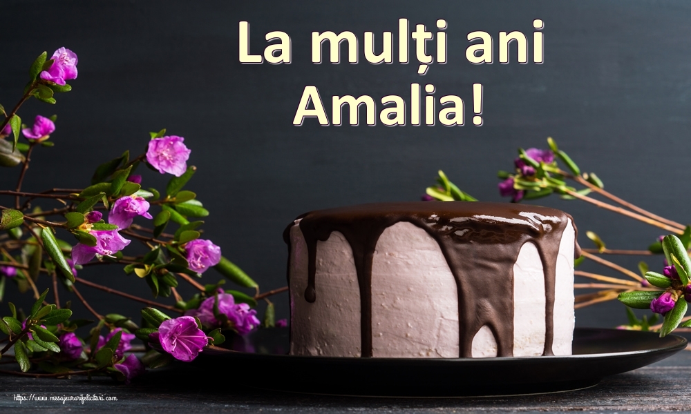  Felicitari de zi de nastere - Tort | La mulți ani Amalia!