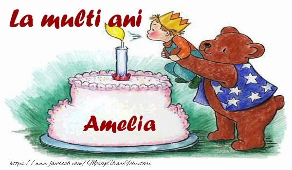 Felicitari de zi de nastere - Copii | La multi ani Amelia