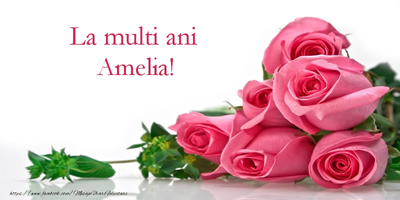  Felicitari de zi de nastere - Flori & Trandafiri | La multi ani Amelia!
