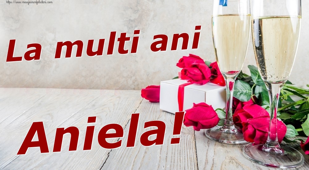  Felicitari de zi de nastere - Sampanie & Trandafiri | La multi ani Aniela!