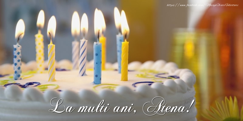 Felicitari de zi de nastere - La multi ani, Atena!