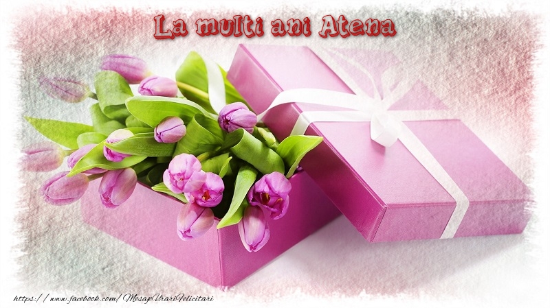 Felicitari de zi de nastere - Cadou & Lalele | La multi ani Atena