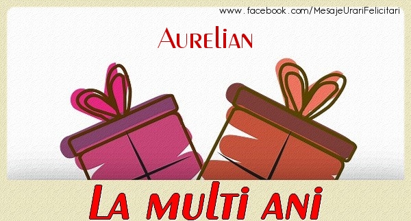Felicitari de zi de nastere - Aurelian La multi ani