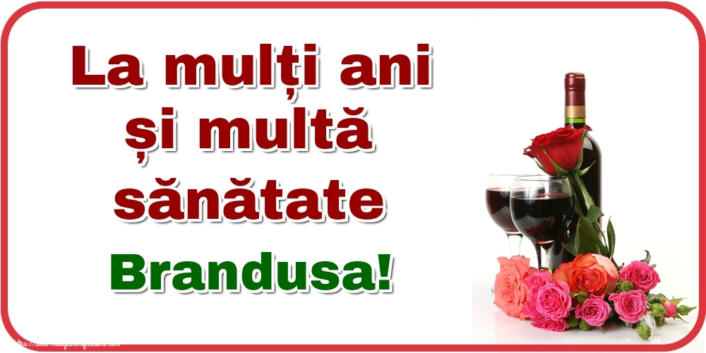  Felicitari de zi de nastere - Flori & Sampanie | La mulți ani și multă sănătate Brandusa!