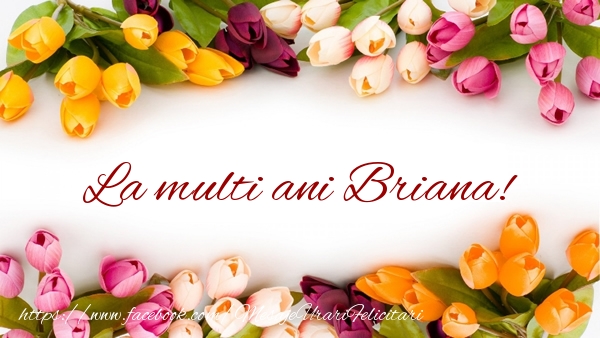 Felicitari de zi de nastere - Flori & Lalele | La multi ani Briana!
