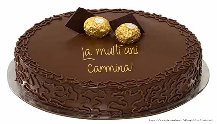  Felicitari de zi de nastere -  Tort - La multi ani Carmina!