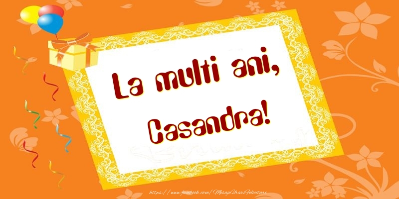  Felicitari de zi de nastere - Baloane & Cadou | La multi ani, Casandra!