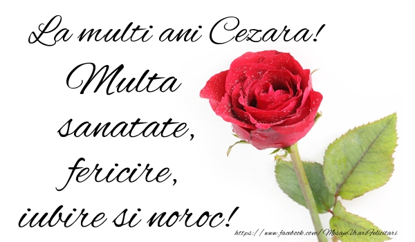  Felicitari de zi de nastere - Flori & Trandafiri | La multi ani Cezara! Multa sanatate, fericire si noroc!