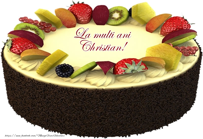  Felicitari de zi de nastere - Tort | La multi ani Christian!