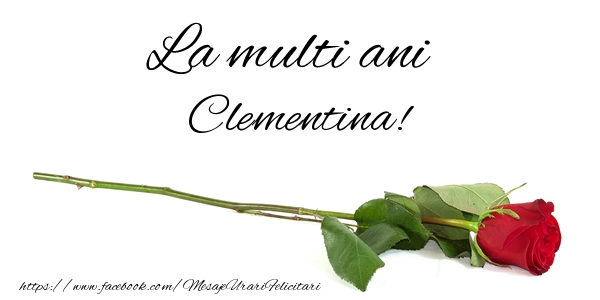 Felicitari de zi de nastere - Flori & Trandafiri | La multi ani Clementina!