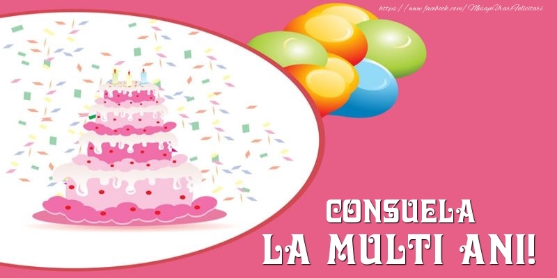  Felicitari de zi de nastere -  Tort pentru Consuela La multi ani!