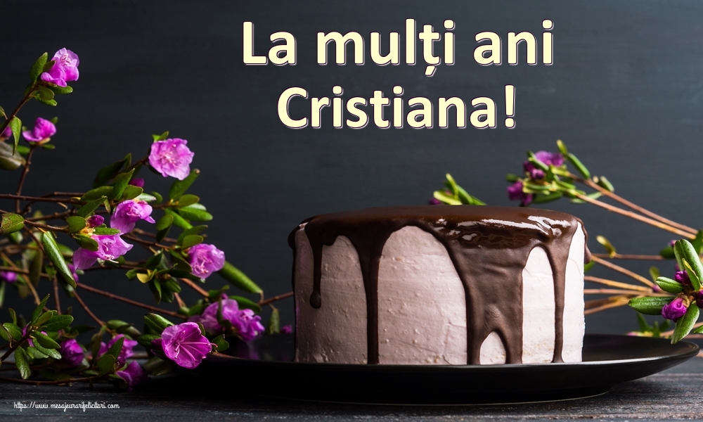  Felicitari de zi de nastere - Tort | La mulți ani Cristiana!