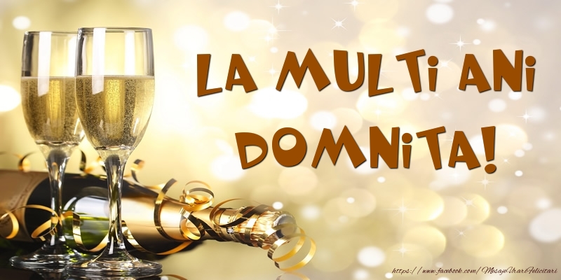  Felicitari de zi de nastere -  Sampanie - La multi ani, Domnita!