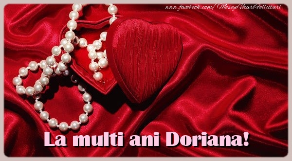 Felicitari de zi de nastere - La multi ani Doriana