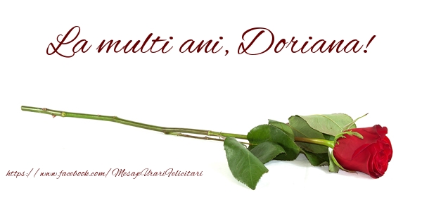 Felicitari de zi de nastere - Flori & Trandafiri | La multi ani, Doriana!