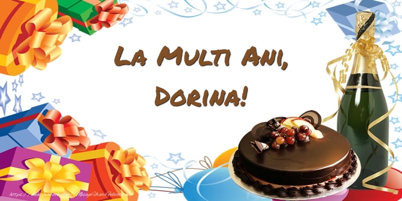  Felicitari de zi de nastere - Tort & Sampanie | La multi ani, Dorina!