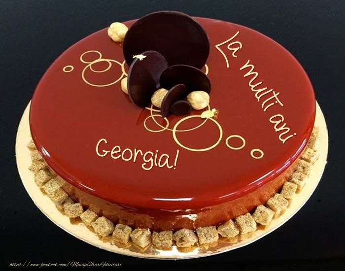  Felicitari de zi de nastere -  Tort - La multi ani Georgia!