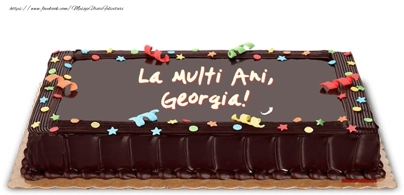 Felicitari de zi de nastere -  Tort de zi de nastere pentru Georgia!