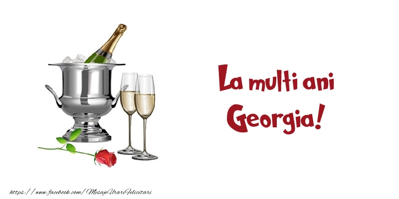  Felicitari de zi de nastere - Sampanie | La multi ani Georgia!