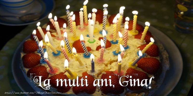  Felicitari de zi de nastere - Tort | La multi ani, Gina!