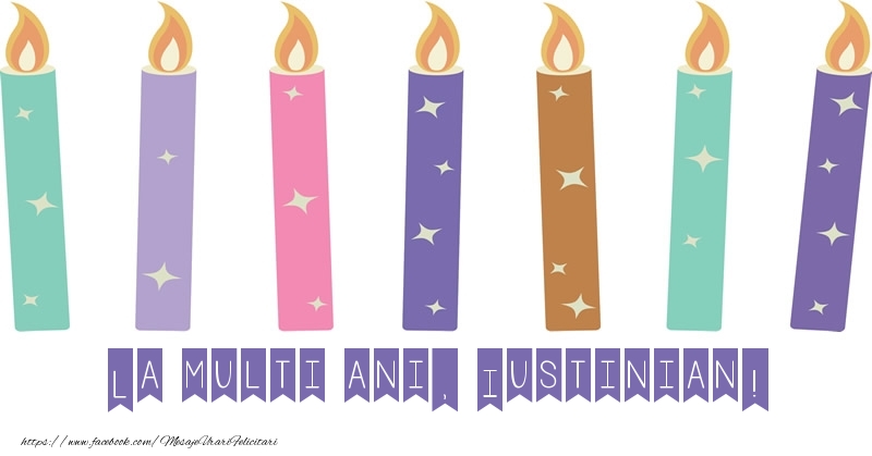 Felicitari de zi de nastere - Lumanari | La multi ani, Iustinian!