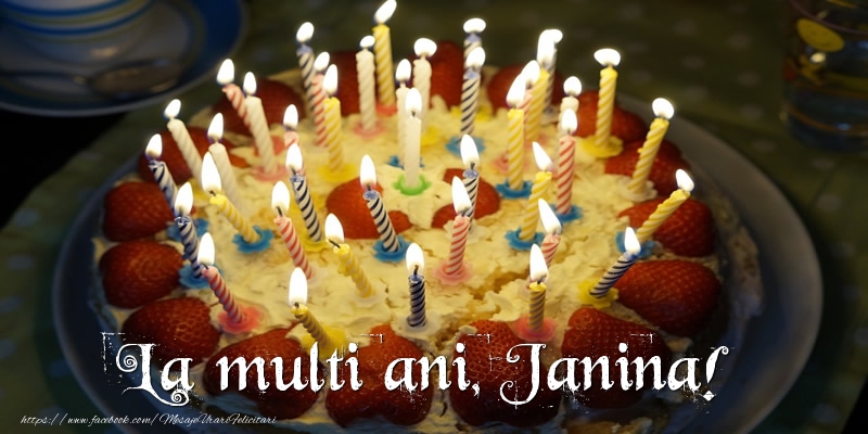  Felicitari de zi de nastere - Tort | La multi ani, Janina!