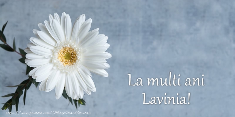 Felicitari de zi de nastere - Flori | La multi ani Lavinia!