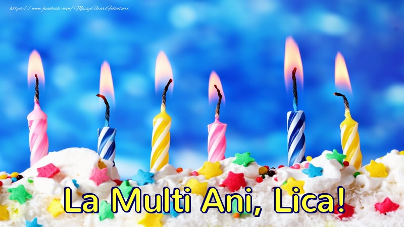 Felicitari de zi de nastere - Lumanari | La multi ani, Lica!