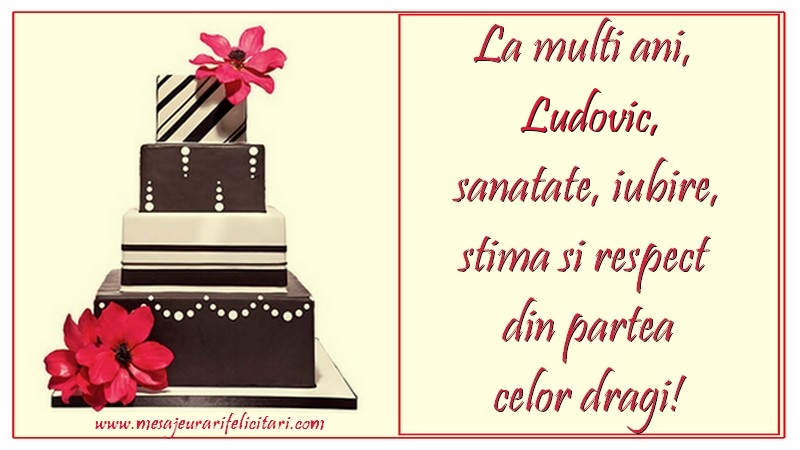 Felicitari de zi de nastere - La multi ani, Ludovic