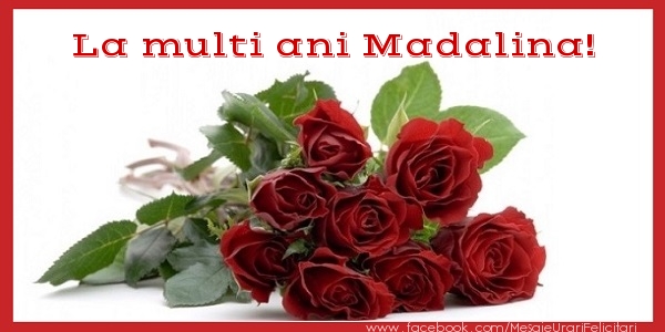 Felicitari de zi de nastere - Flori & Trandafiri | La multi ani Madalina!