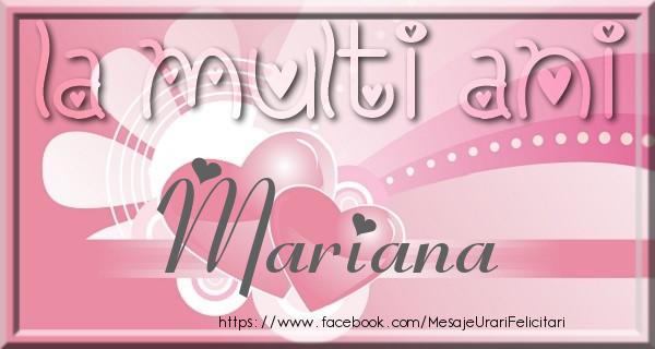 Felicitari de zi de nastere - La multi ani Mariana