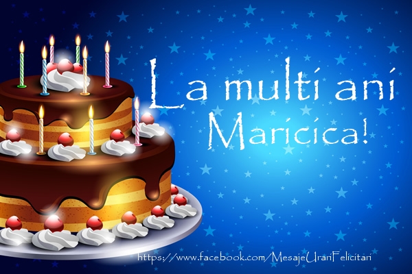  Felicitari de zi de nastere - Tort | La multi ani Maricica!