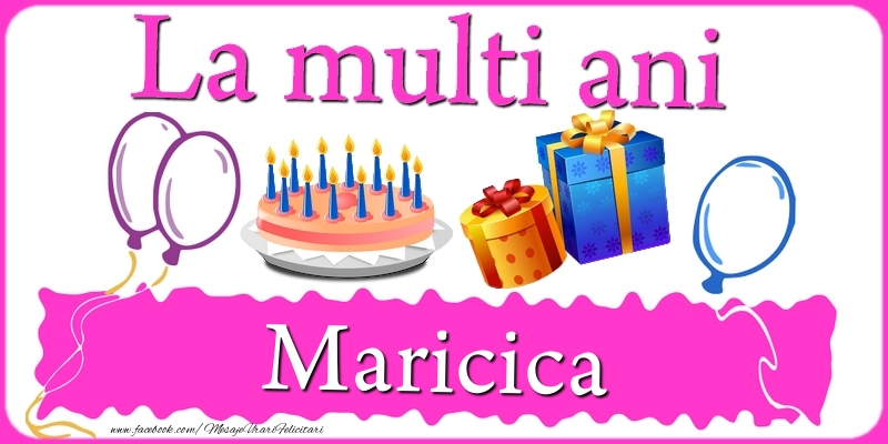 Felicitari de zi de nastere - Tort | La multi ani, Maricica!