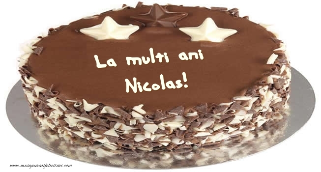  Felicitari de zi de nastere -  Tort La multi ani Nicolas!