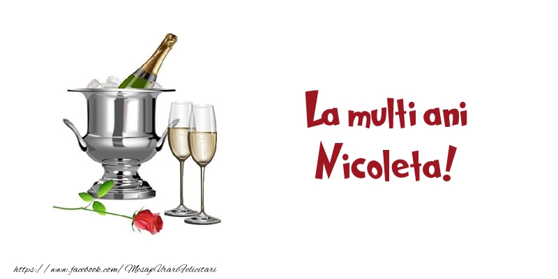 Felicitari de zi de nastere - Sampanie | La multi ani Nicoleta!