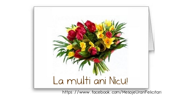  Felicitari de zi de nastere - Flori | La multi ani Nicu!