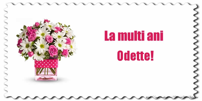  Felicitari de zi de nastere - Buchete De Flori & Flori | La multi ani Odette!