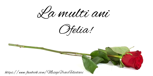  Felicitari de zi de nastere - Flori & Trandafiri | La multi ani Ofelia!