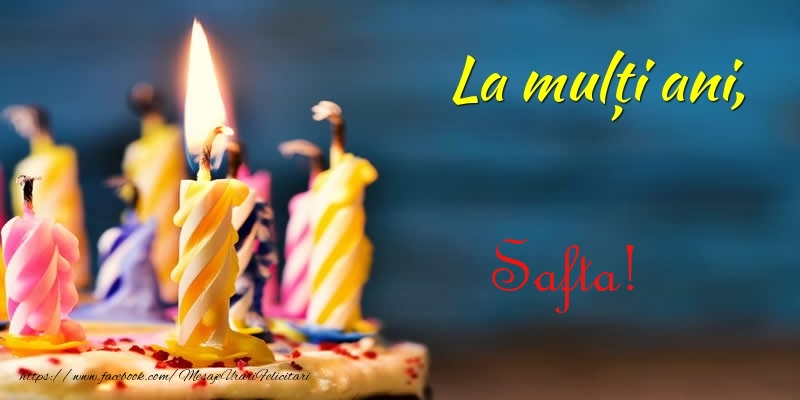 Felicitari de zi de nastere - Tort | La multi ani si multa sanatate Safta!