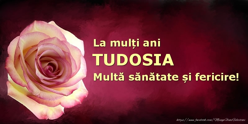  Felicitari de zi de nastere - Flori | La mulți ani Tudosia! Multă sănătate și fericire!