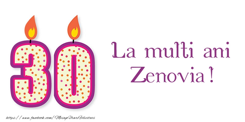  Felicitari de zi de nastere - Lumanari | La multi ani Zenovia! 30 de ani