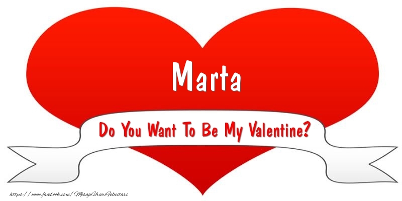  Felicitari Ziua indragostitilor - ❤️❤️❤️ I Love You & Inimioare | Marta Do You Want To Be My Valentine?