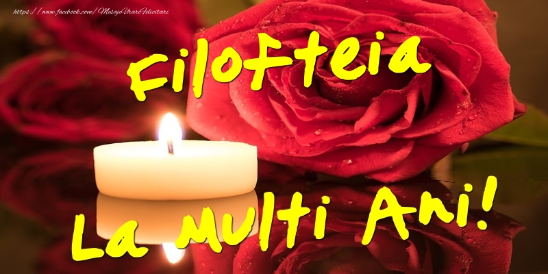 Felicitari de Ziua Numelui - Flori & Trandafiri | Filofteia La Multi Ani!