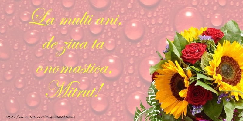 Felicitari de Ziua Numelui - Flori | La multi ani, de ziua ta onomastica, Mitrut