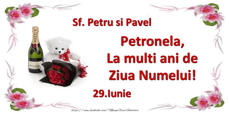 Ziua Numelui Petronela, la multi ani de ziua numelui! 29.Iunie Sf. Petru si Pavel