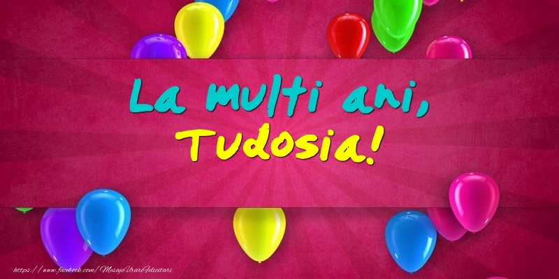  Felicitari de Ziua Numelui - Baloane | La multi ani, Tudosia!