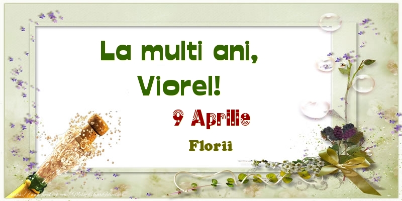  Felicitari de Ziua Numelui - Sampanie | La multi ani, Viorel! 9 Aprilie Florii