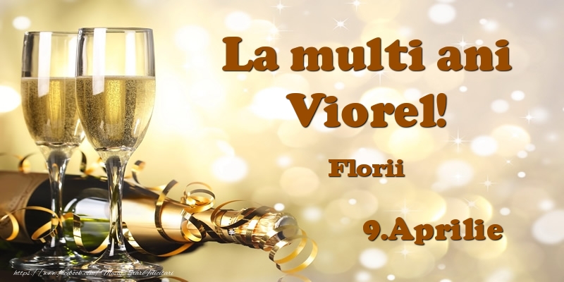  Felicitari de Ziua Numelui - Sampanie | 9.Aprilie Florii La multi ani, Viorel!